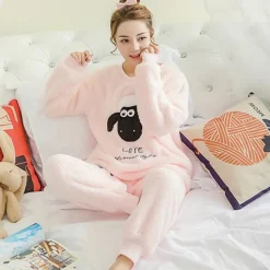 Fuzzy Flannel Pajama Sets