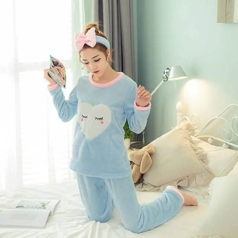 Fuzzy Flannel Pajama Sets