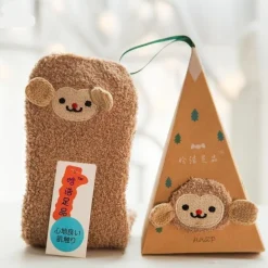 Fuzzy Holiday Animal Socks