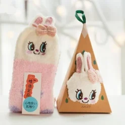 Fuzzy Holiday Animal Socks