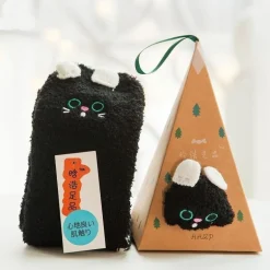 Fuzzy Holiday Animal Socks