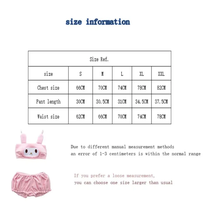 Fuzzy Kawaii Lingerie Set