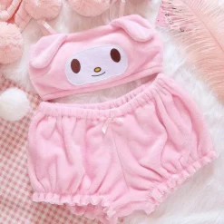 Fuzzy Kawaii Lingerie Set