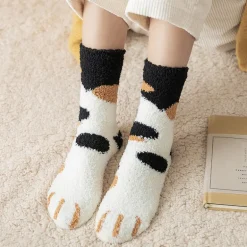 Fuzzy Neko Paw Socks