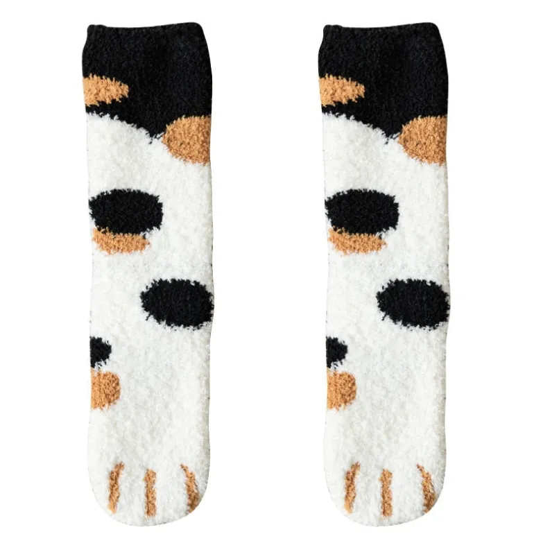 Fuzzy Neko Paw Socks
