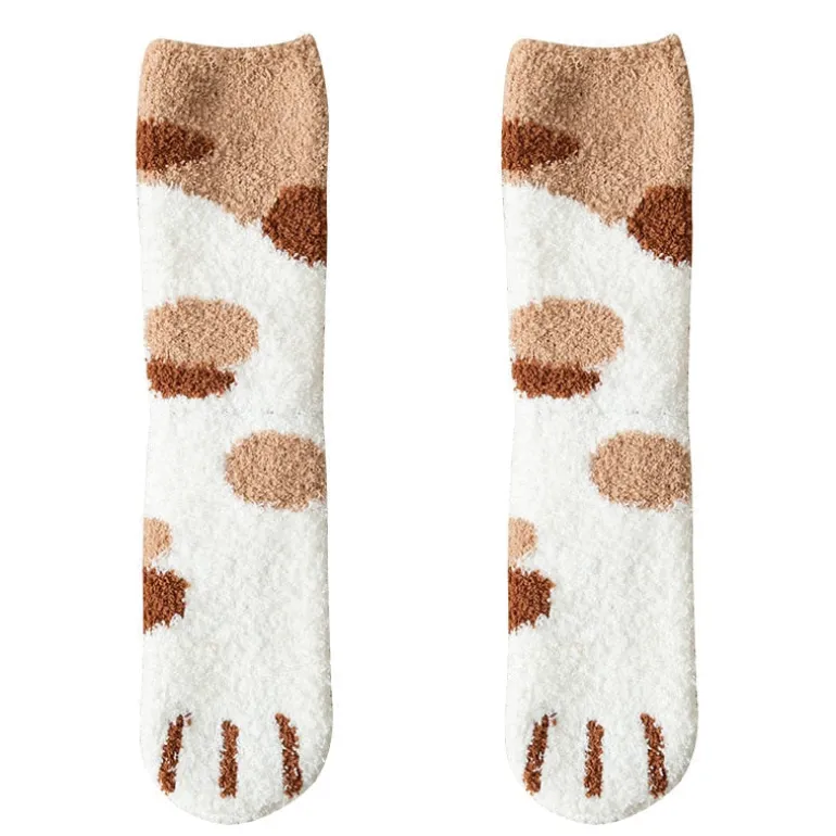 Fuzzy Neko Paw Socks