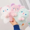 Fuzzy Pastel Bear Stationary Bag