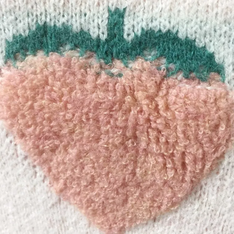 Fuzzy Peaches Floofy Sweater