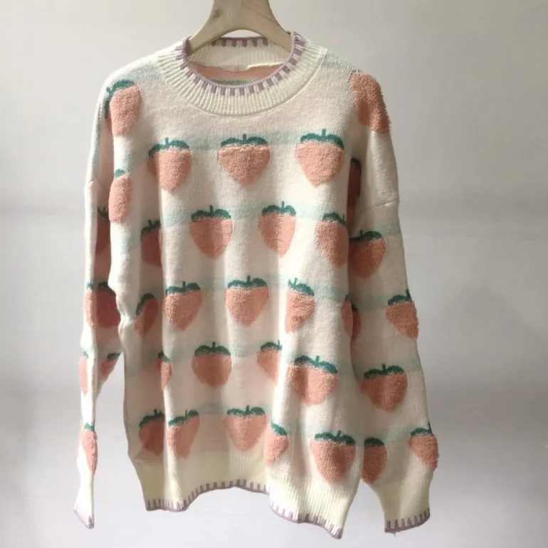 Fuzzy Peaches Floofy Sweater