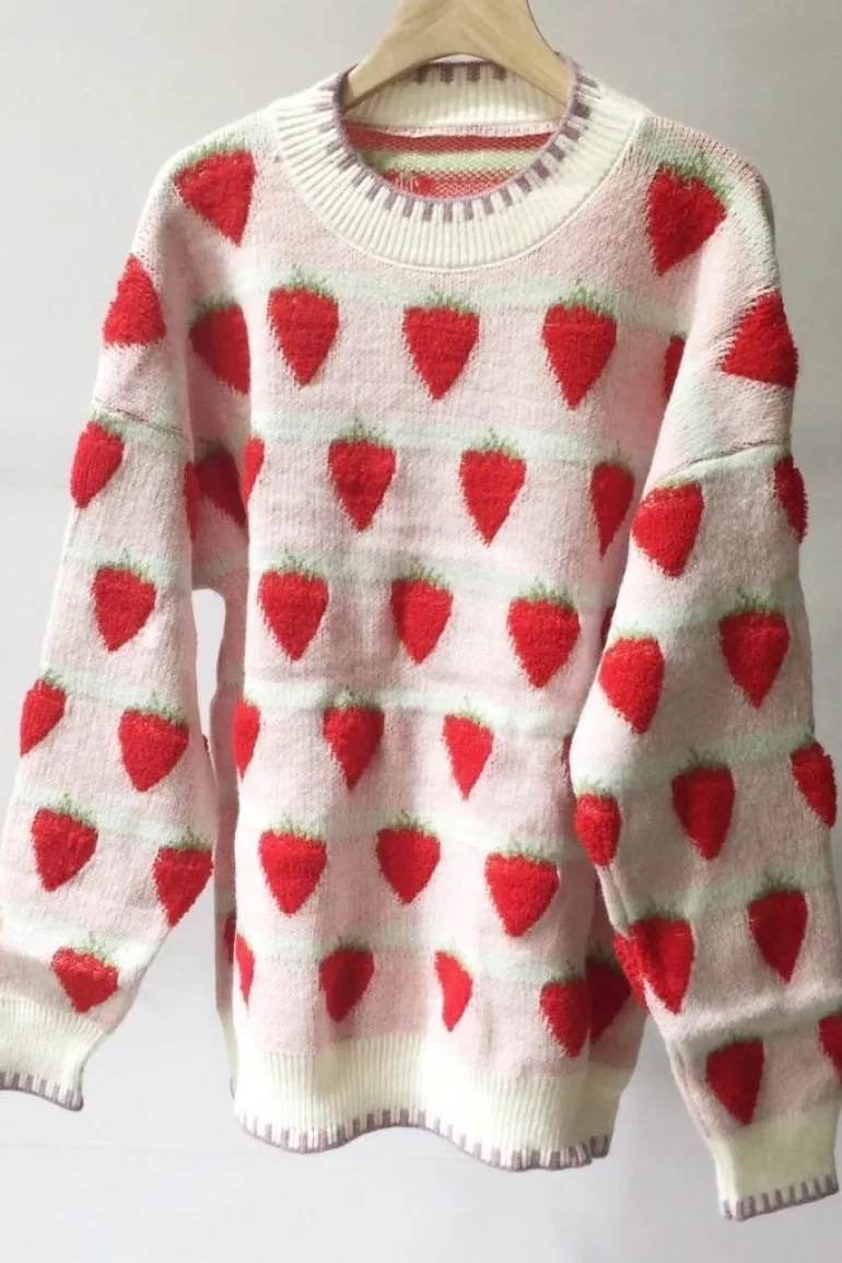 Fuzzy Peaches Floofy Sweater