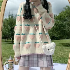 Fuzzy Peaches Floofy Sweater