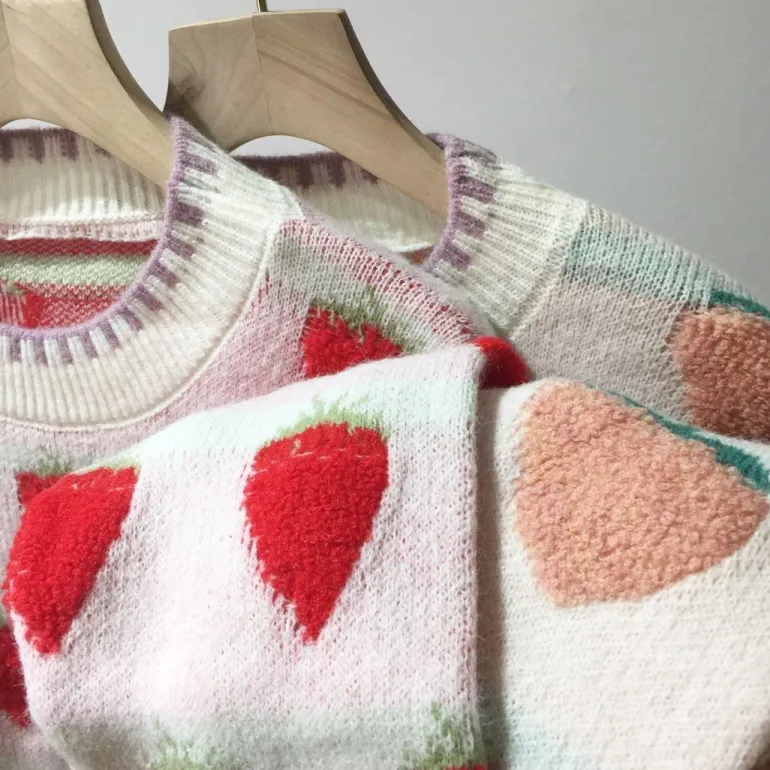 Fuzzy Peaches Floofy Sweater