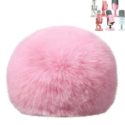 Fuzzy Pink Foam Microphone Dust Muff Cover