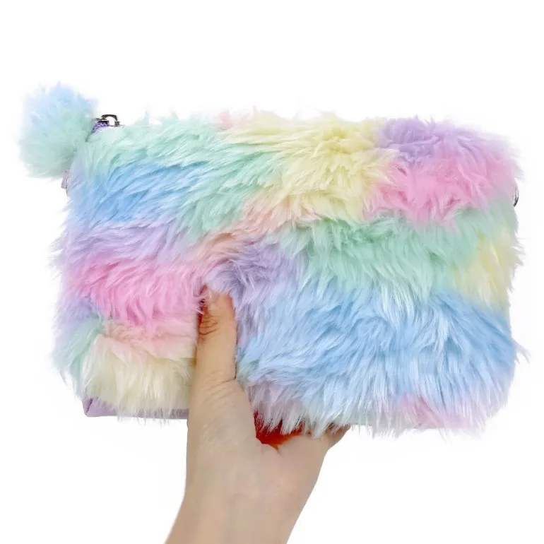 Fuzzy Plush Handbag
