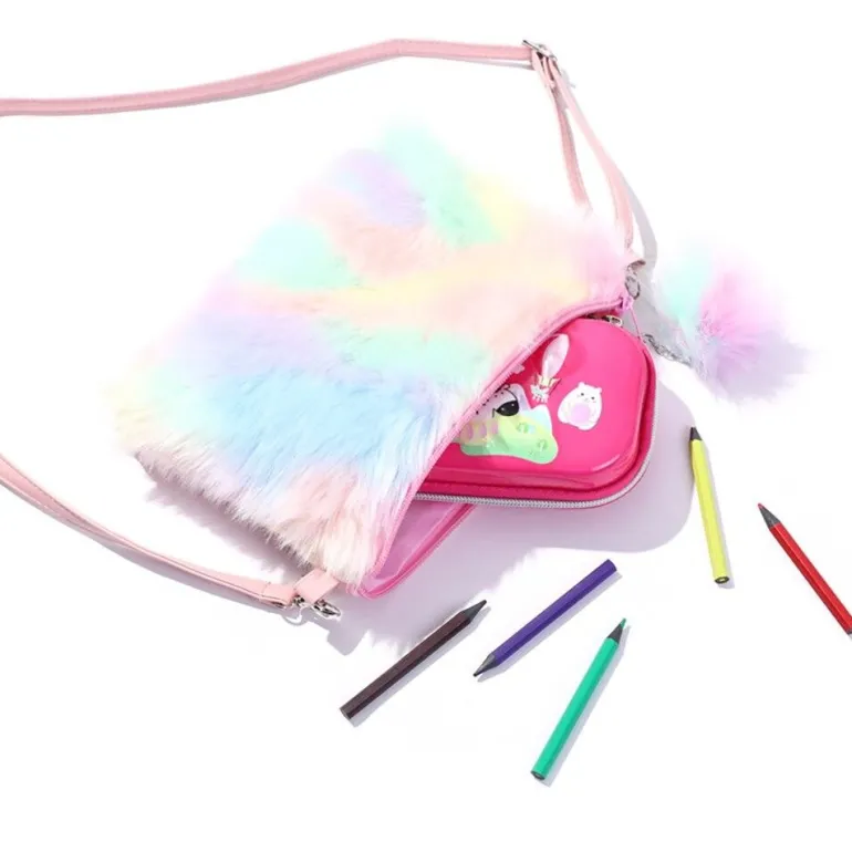 Fuzzy Plush Handbag