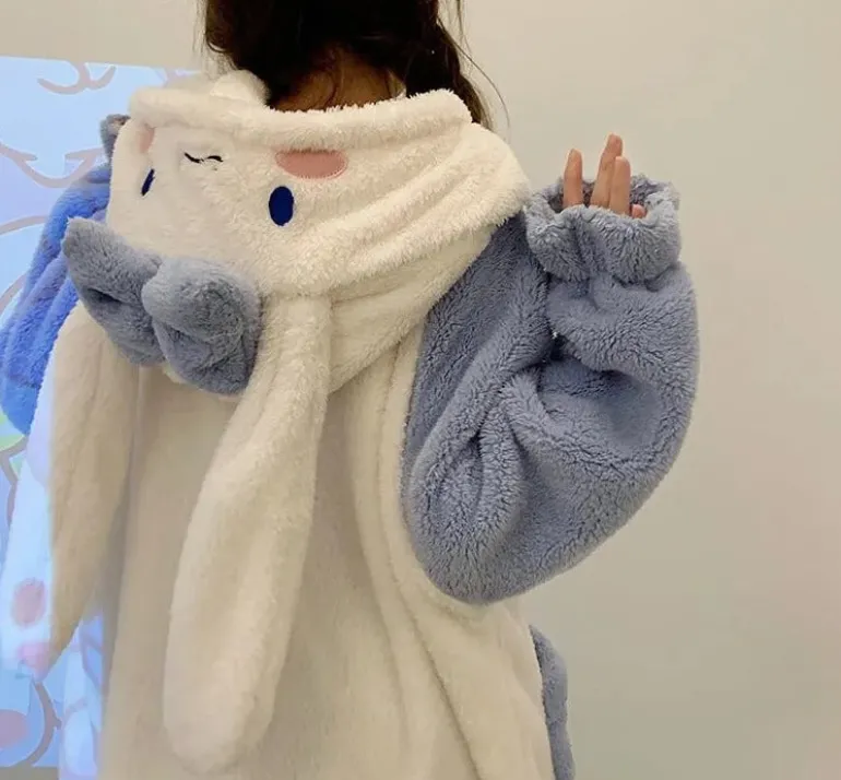 Fuzzy Puppy Pajama Night Dress Set