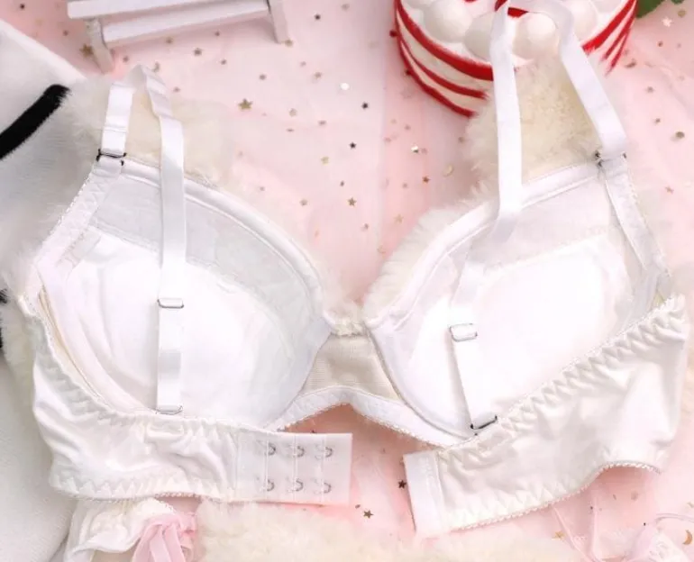 Fuzzy Teddy Bear Lingerie Set