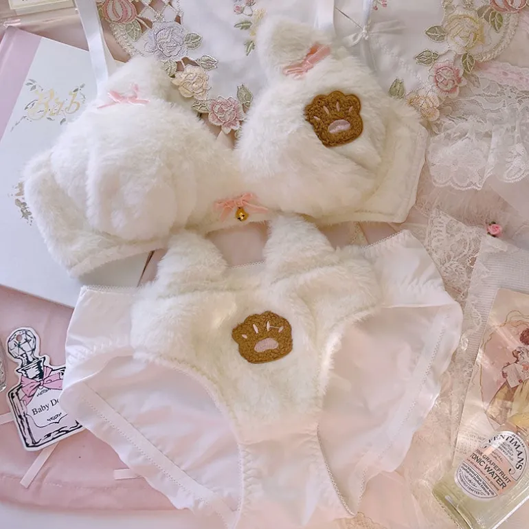 Fuzzy Teddy Lingerie Set