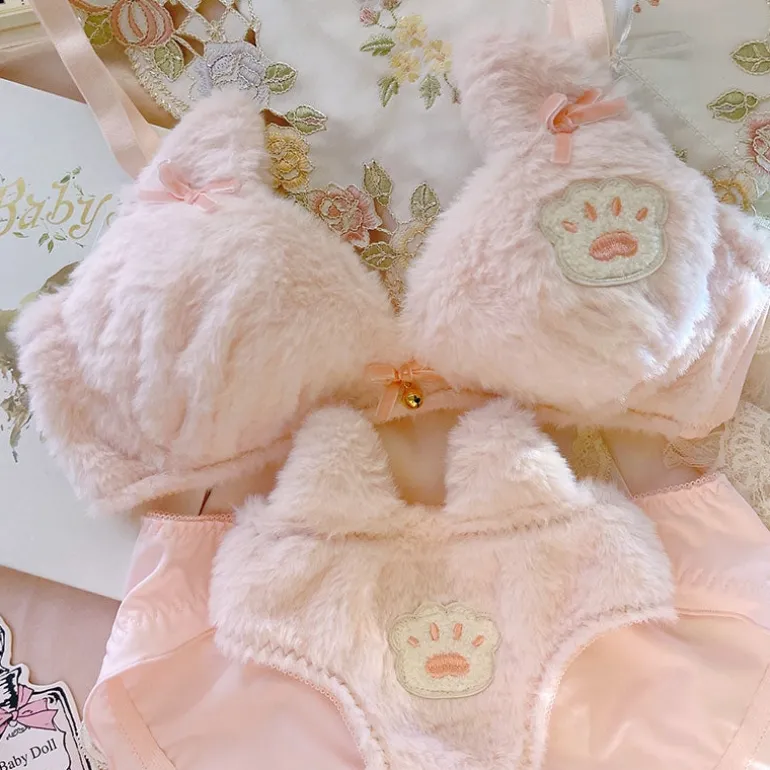 Fuzzy Teddy Lingerie Set
