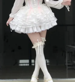 Fuzzy White Ruffled Bloomers