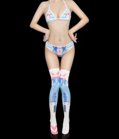 Gamer Bunny Bikini & Stocking Set