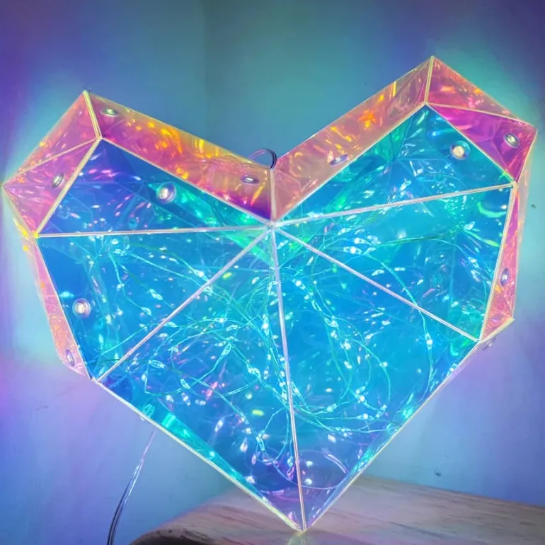 Geometric Lovecore Table Lamp