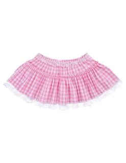 Gingham Micro Skirt