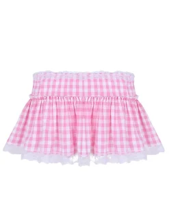 Gingham Micro Skirt