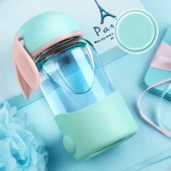 Glass Bunny Water Bottle