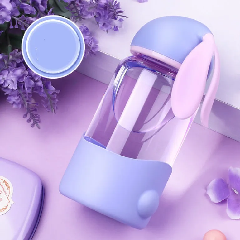 Glass Bunny Water Bottle