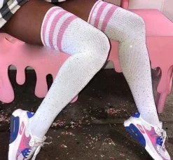Glitter Rainbow Thigh Highs