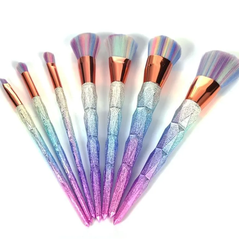 Glitter Rainbow Unicorn Brushes