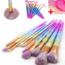 Glitter Rainbow Unicorn Brushes
