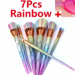 Glitter Rainbow Unicorn Brushes