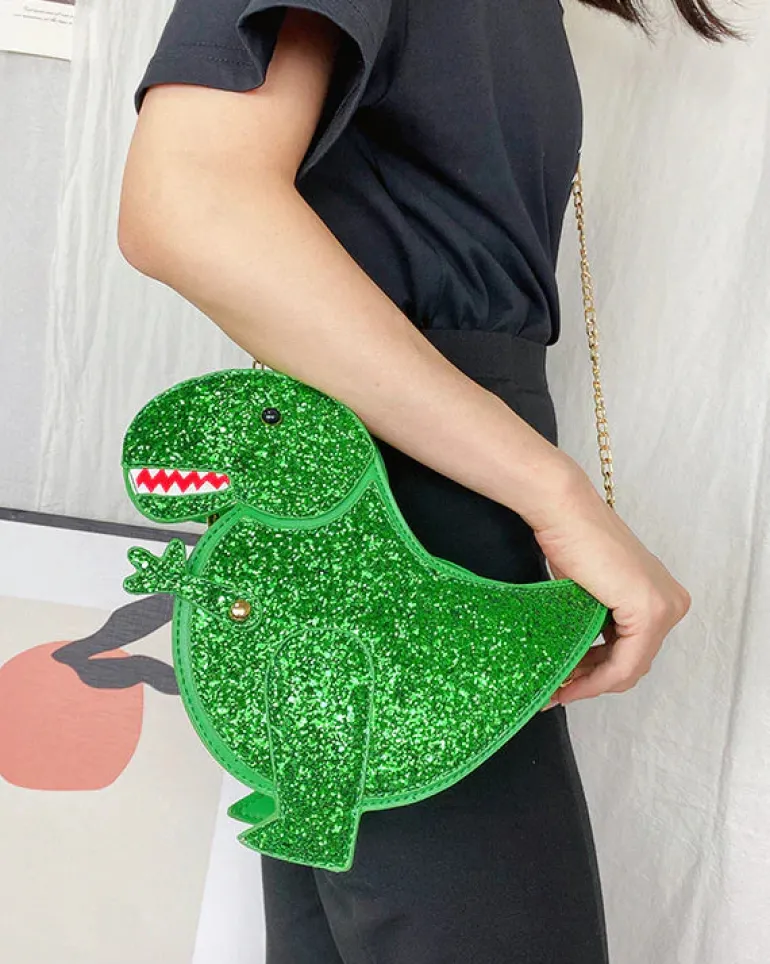 Glitter T-Rex Handbag