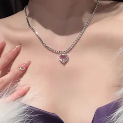 Glittering Heart Necklace