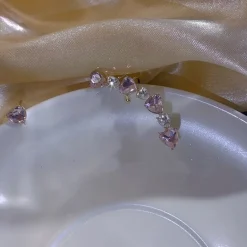 Glittering Hearts Ear Cuff