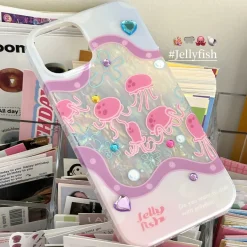 Glittering Jellyfish iPhone Case