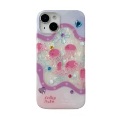 Glittering Jellyfish iPhone Case