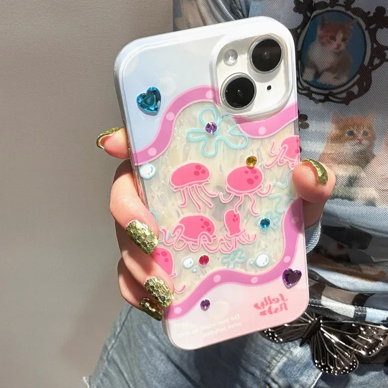 Glittering Jellyfish iPhone Case