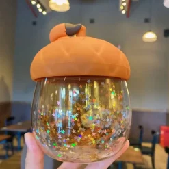 Glittery Kitsune Acorn Mug