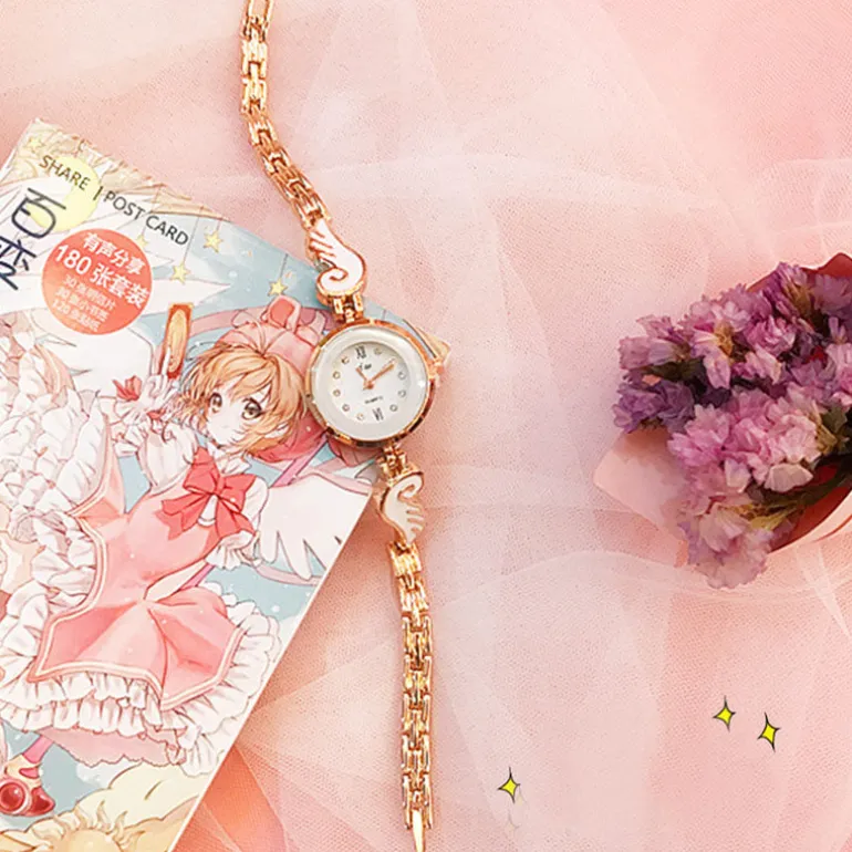 Gold Angel Wing Watch
