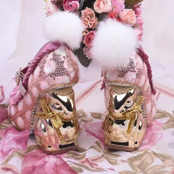 Golden Bunny Pumps