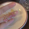 Golden Pink Heart Jewelry Set