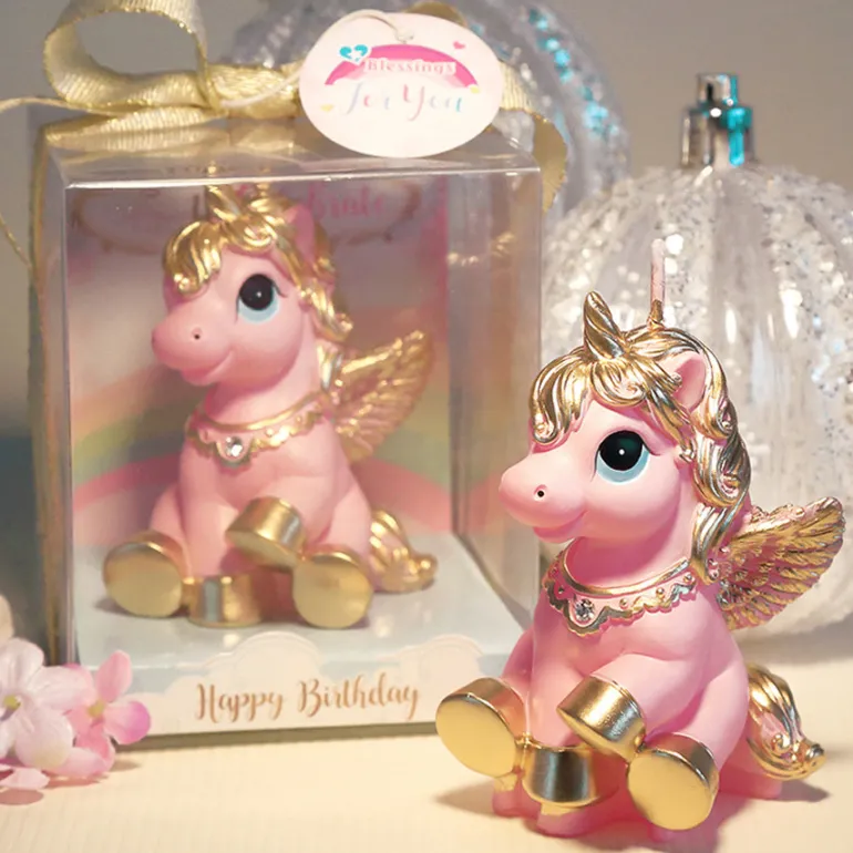 Golden Unicorn Candle