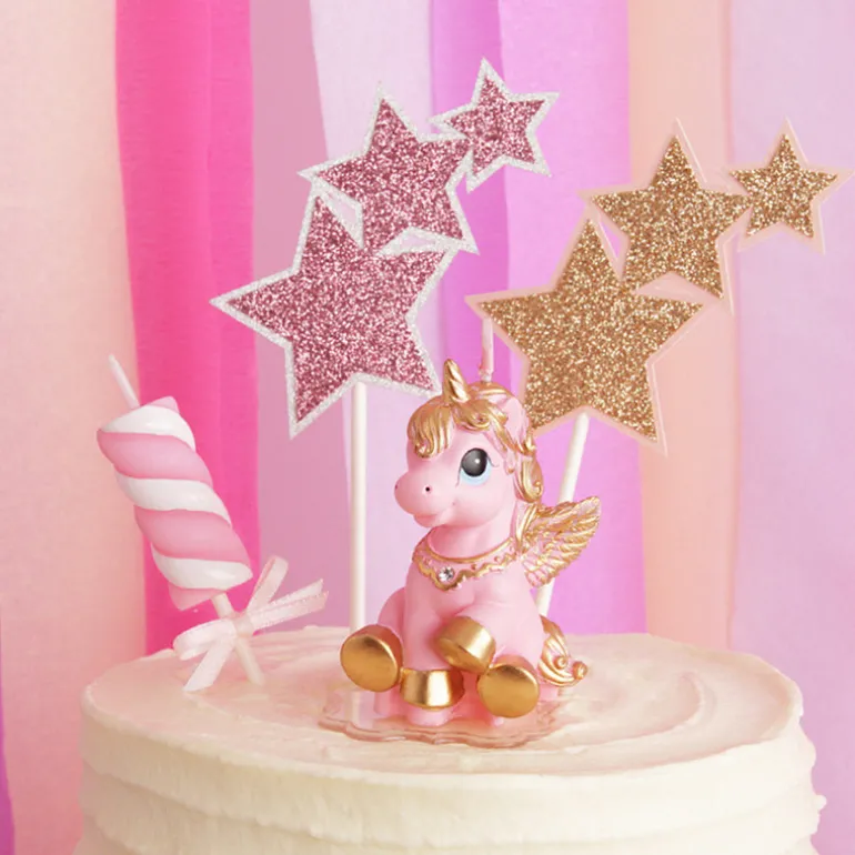 Golden Unicorn Candle