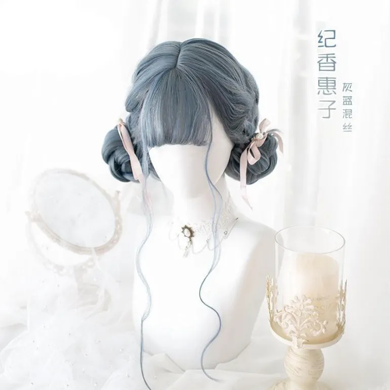 Gothic Blue Long Cosplay Wig