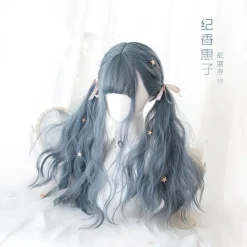 Gothic Blue Long Cosplay Wig