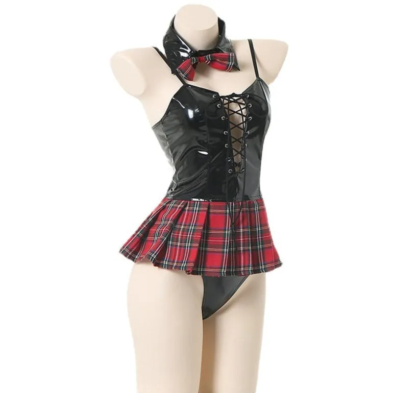 Gothic Tartan Student Cosplay