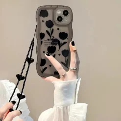Gothic Tulip iPhone Case With Chain